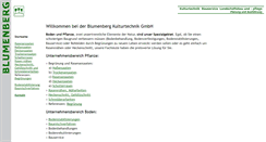 Desktop Screenshot of blumenberg-kulturtechnik.de