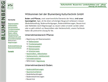 Tablet Screenshot of blumenberg-kulturtechnik.de